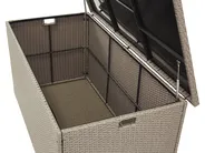 Aufbewahrungsbox MODENA 155 cm 75 cm Polyrattan Taupe_776483