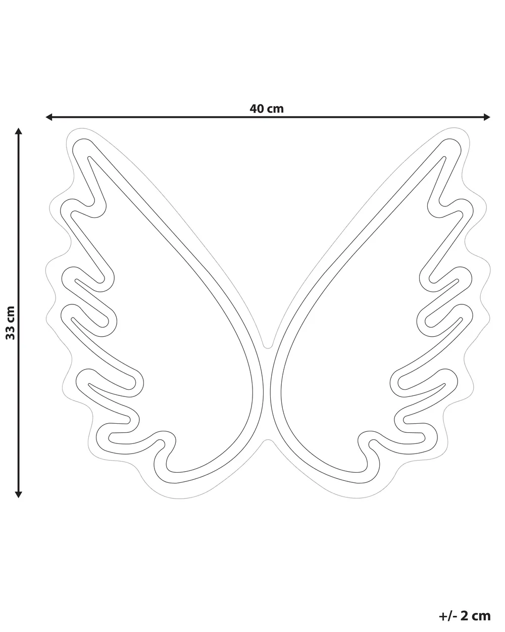 LED Neon Sign Angel Wings GABRIEL White_847774