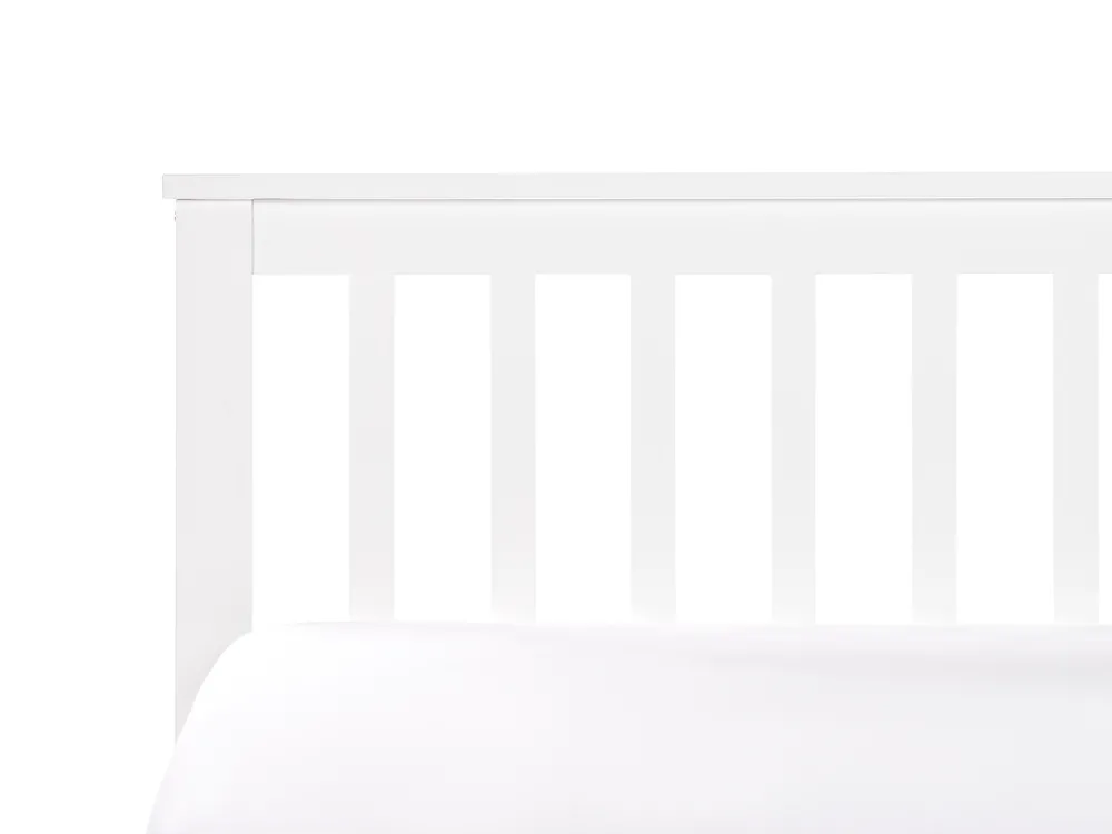 Bett mit Lattenrost Kiefernholz OLENDON 90 x 200 cm Weiß_954539