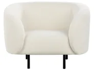 Living Room Set 6 Seater LOEN Boucle White_920395