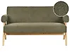 Sofa 2-Sitzer TAMRE Bouclé Grün / Hellbraun