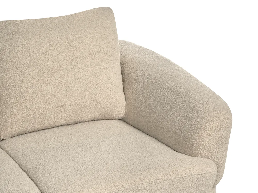 Living Room Set 3 Seater KJAER Boucle Light Beige_1006780
