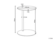 Side Table KENSICO Metal Pink_1150346