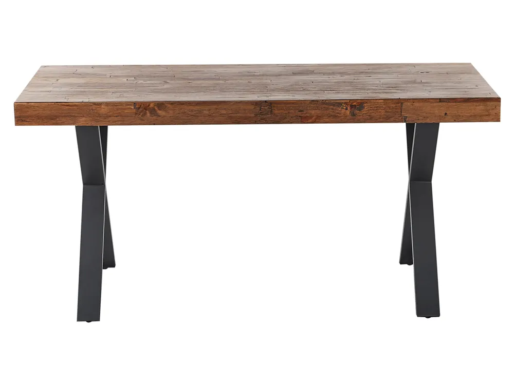 Esstisch CLIFTON Dunkelbraun 160 cm 90 cm Kiefernholz_961121