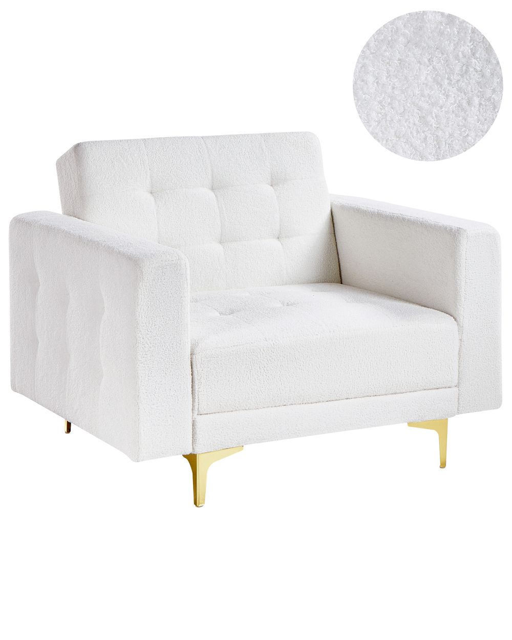 Armchair ABERDEEN Boucle Off-White