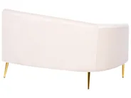 Halbrundes Sofa 4-Sitzer MOSS Samtstoff Hellbeige_851368