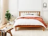 Bed Pine Wood BARRET 140 x 200 cm (EU Double) Brown