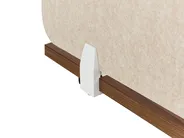 Schreibtischtrennwand SPLIT 80 x 50 cm Beige_894583