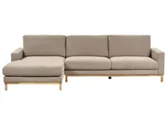 Ecksofa 4-Sitzer SIGGARD Stoff Taupe rechtsseitig_944880