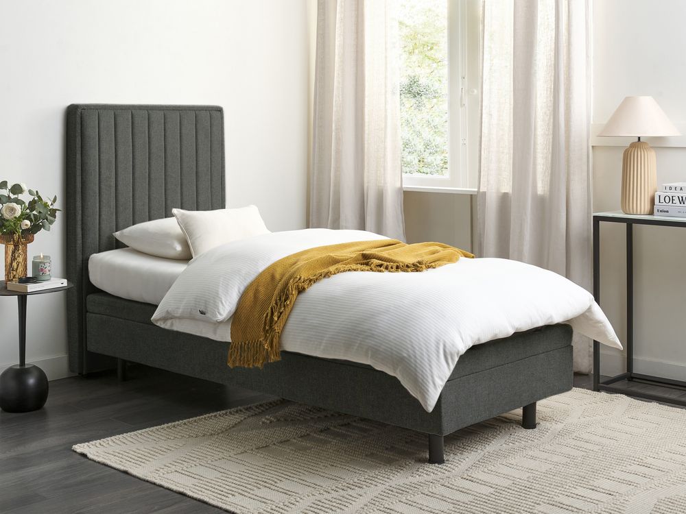 Nastavljiva postelja Blago CASTELLAN 80 x 200 cm Temno siva