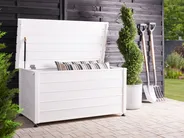 Aufbewahrungsbox CAMPALTO 123 cm 60 cm Metall Weiß_937918