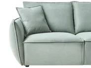 Sofa Set 5-Sitzer KUNES Stoff Hellgrün_1013477