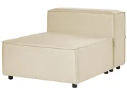 Modul Ecksofa 3-Sitzer APRICA Kunstleinen Beige rechtsseitig_856836