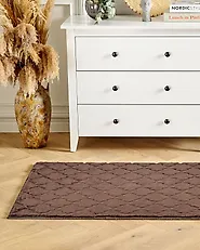 Faux Fur Rug GHARO Brown 80 x 150 cm_1180282