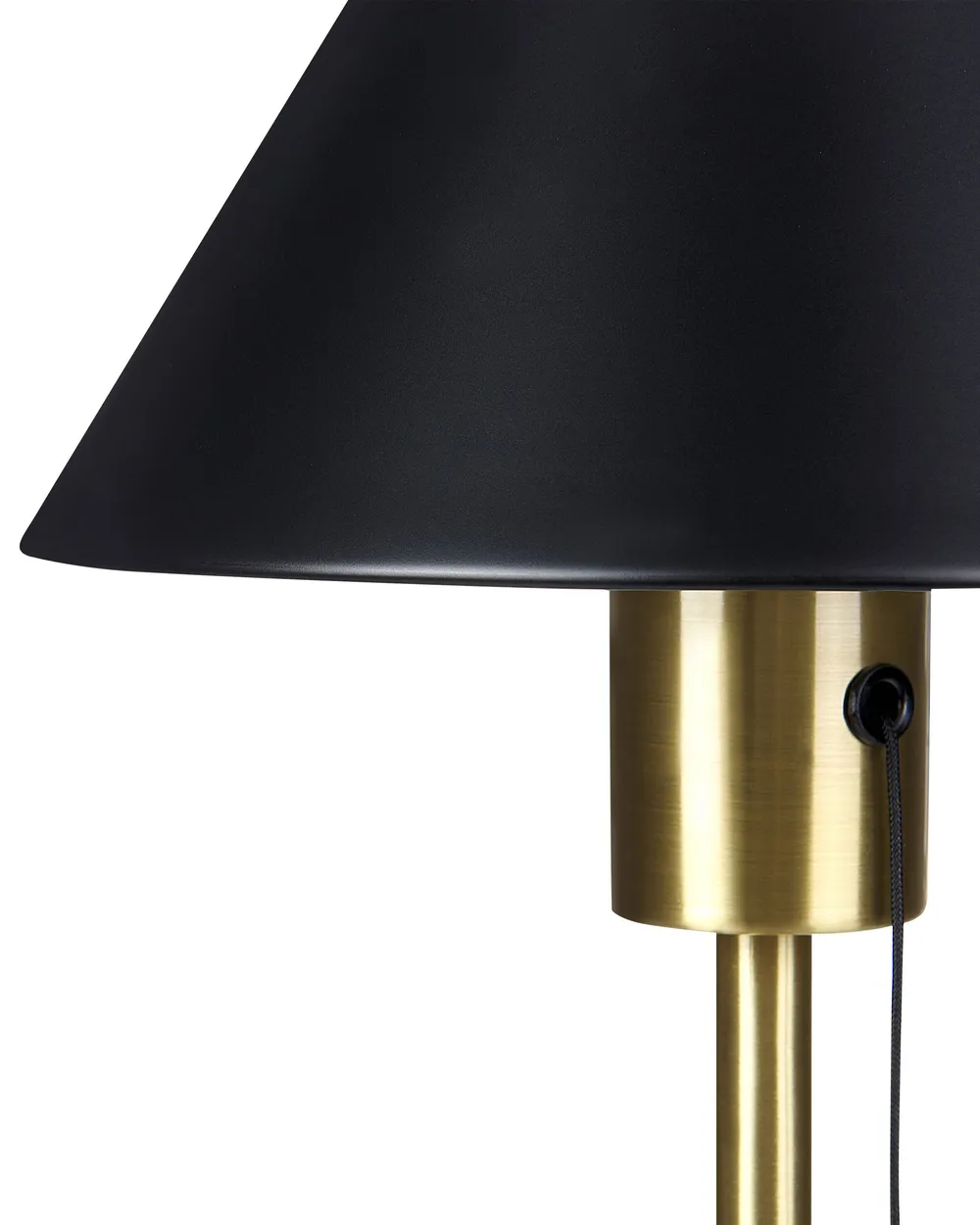 Tischlampe CAPARO Metall Schwarz / Gold_851345