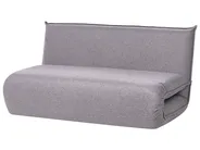 Schlafsofa 2-Sitzer ROROS Kunstleinen Dunkelgrau_1038935