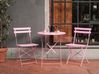 Bistro Set klappbar FIORI Metall Rosa