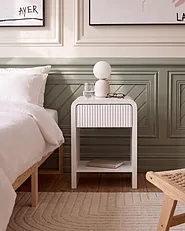 1 Drawer Bedside Table CHARLEVILLE White_1161022