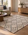 Teppich NEVSEHIR Beige 140 x 200 cm Baumwolle