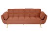 Schlafsofa 3-Sitzer ASBY Stoff Orange