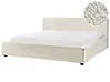 Bed Boucle MIRANDE 180 x 200 cm (EU Super King) Off-White