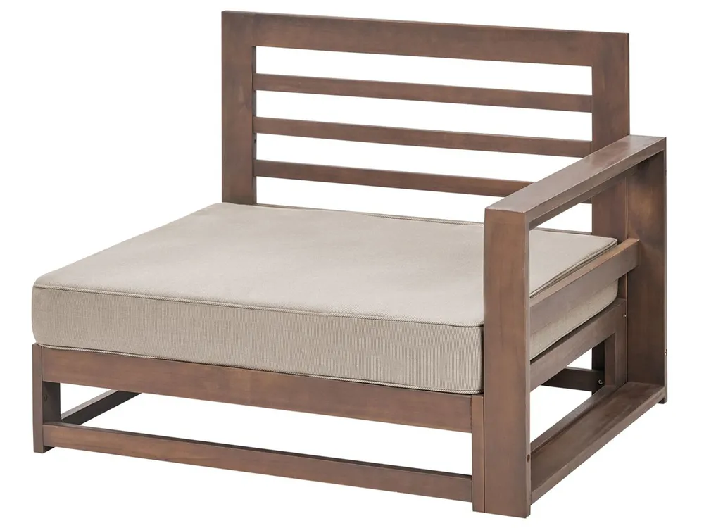 2 Seater TIMOR Wood Dark Brown_856747