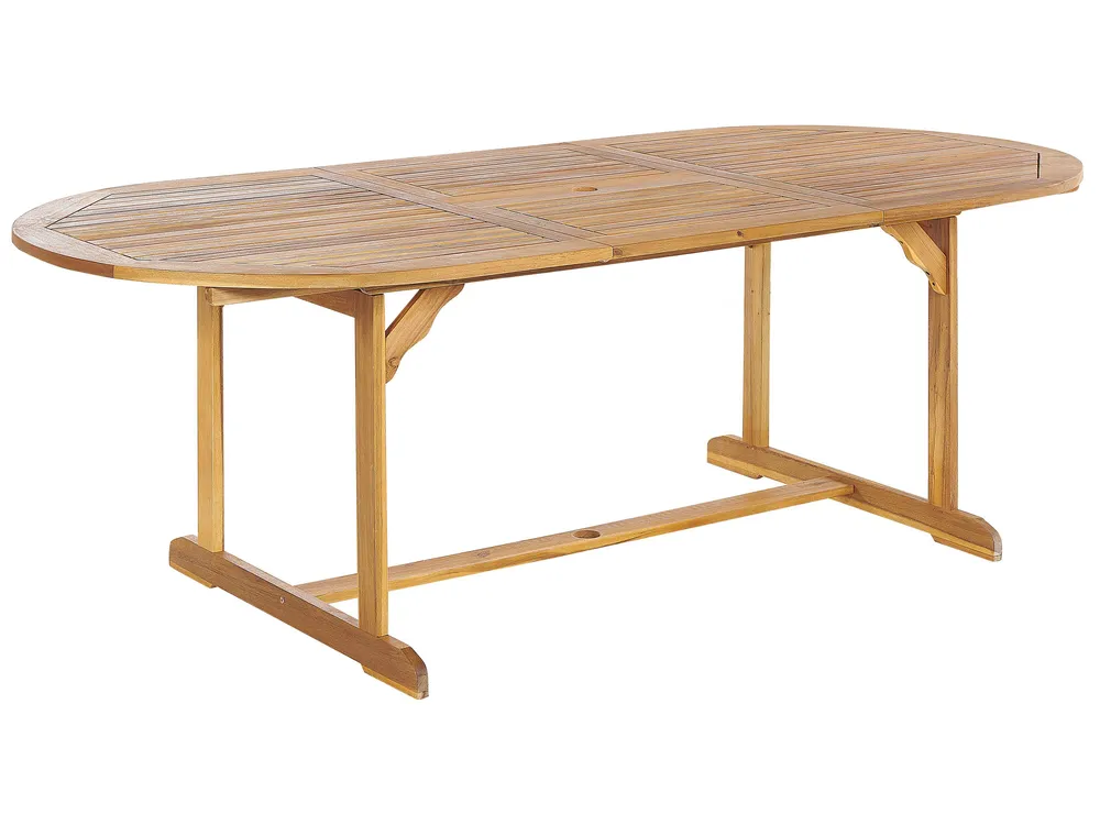 Gartenmöbel Set 8-Sitzer MAUI PREMIUM Akazienholz Grau meliert_990586
