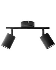 Strahler 2-flammig NYANDO Metall Schwarz_1028928