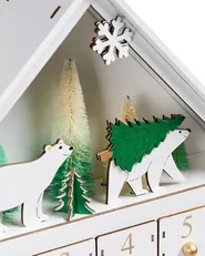 Christmas Decoration LED MJOSA 33 cm Advent Calendar White_1016827