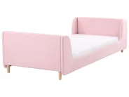 Kinderbett Bouclé LAYE 90 x 200 cm Rosa_962109