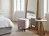 Storage Pouffe LORETTO Velvet Light Grey