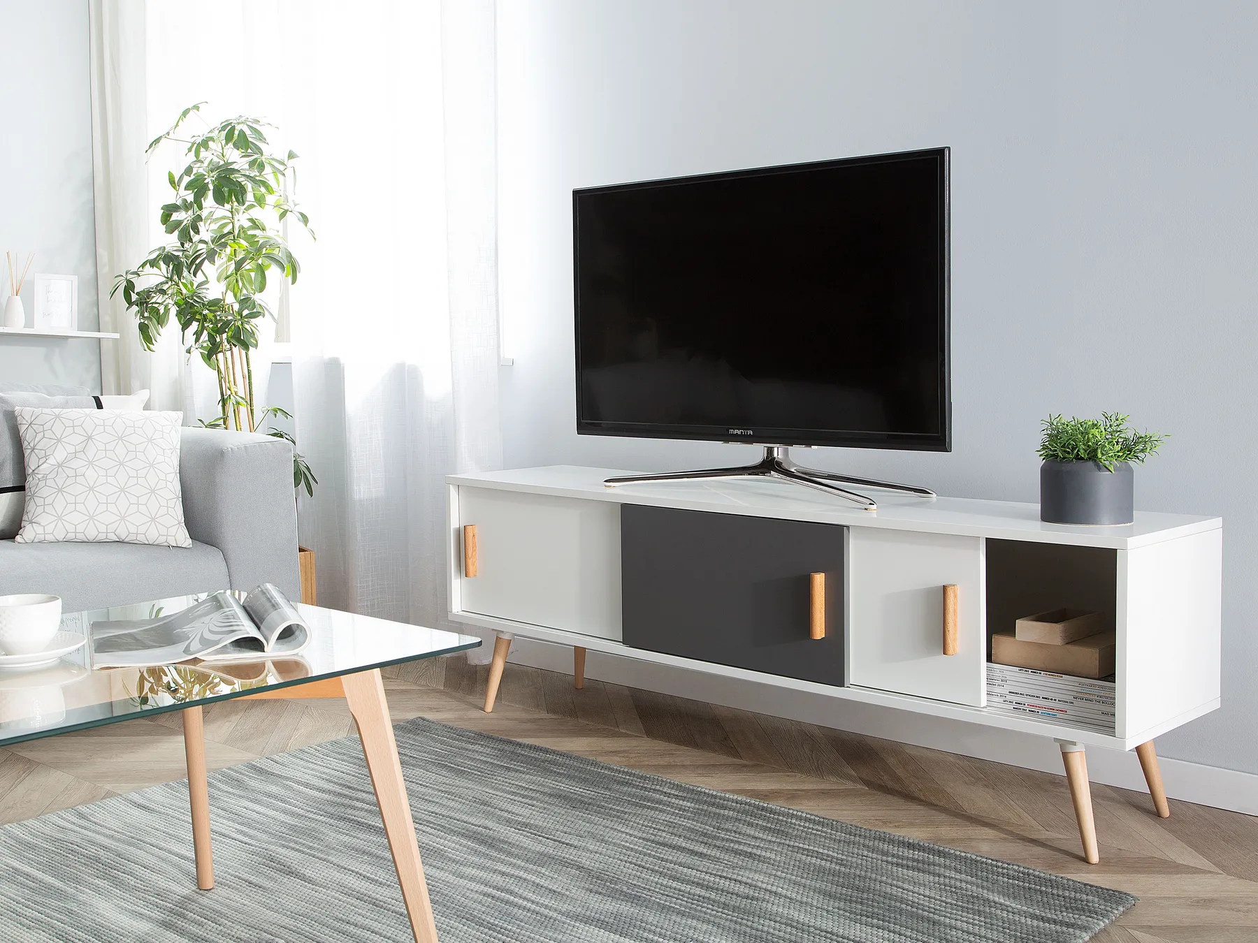 TV-Möbel INDIANA Weiß_804754