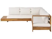 Garten Ecksofa mit Tisch 5-Sitzer MARETTIMO zertifiziertes Akazienholz Braun linksseitig_953811