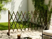 Garden Trellis SCIOLZE Extendable Dark Brown_1041491