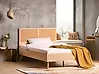 Bett mit Lattenrost Polyrattan MONPAZIER 120 x 200 cm Hellbraun