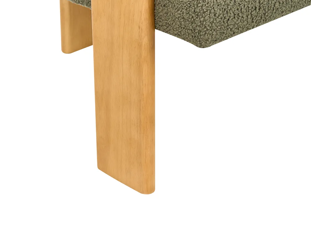 Sofa 2-Sitzer ILBRO Bouclé Grün / Hellbraun_984842