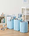 Aufbewahrungskorb 3er Set ARCHA Baumwolle Hellblau