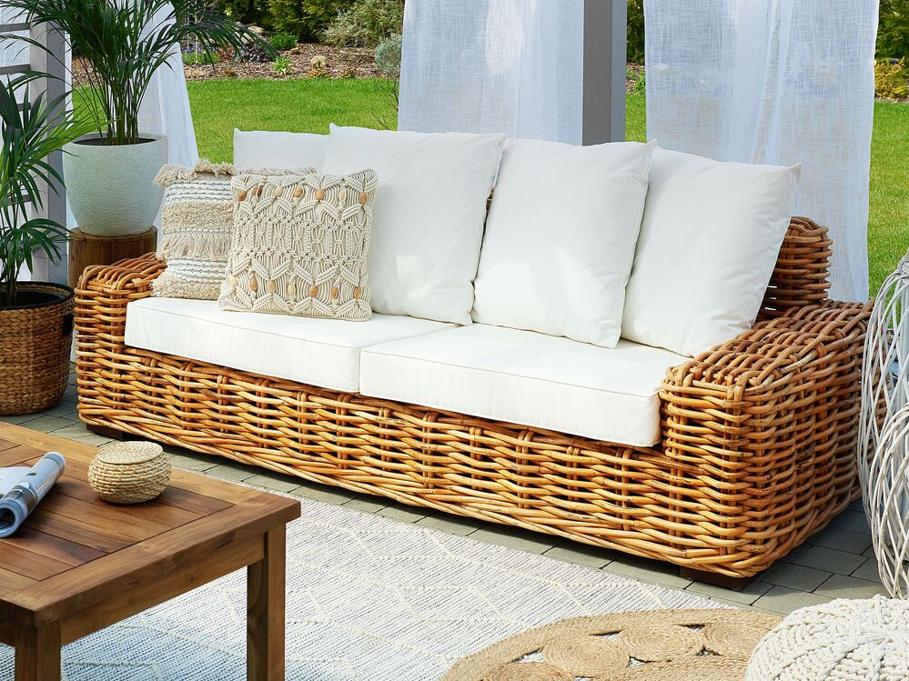 Rattan Set Divano Esterno Rattan Sintetico Divanetto In Rattan