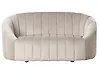 Sofa 2-Sitzer MALUNG Samtstoff Beige