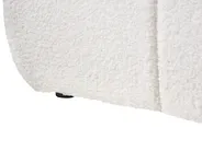 Bett mit Stauraum ohne Kopfteil GENAS Bouclé Cremeweiß 180 x 200 cm_1070331