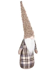 Weihnachtsdekoration 3er Set NAKKILA 51/55/66 cm Zwerg Braun_1174265