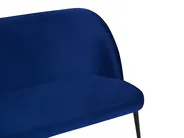 Esszimmerbank 2-Sitzer OSBY Samtstoff Marineblau_793332