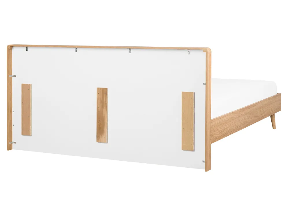 Bed SERRIS 160 x 200 cm (EU King Size) Light Brown_748352