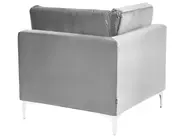 Modular U-Shape Sofa 6 Seater EVJA Velvet Grey_789325