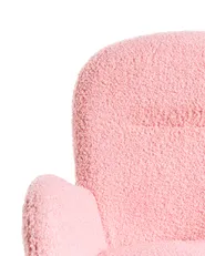 Schreibtischstuhl PRIDDY Bouclé Rosa_1101259