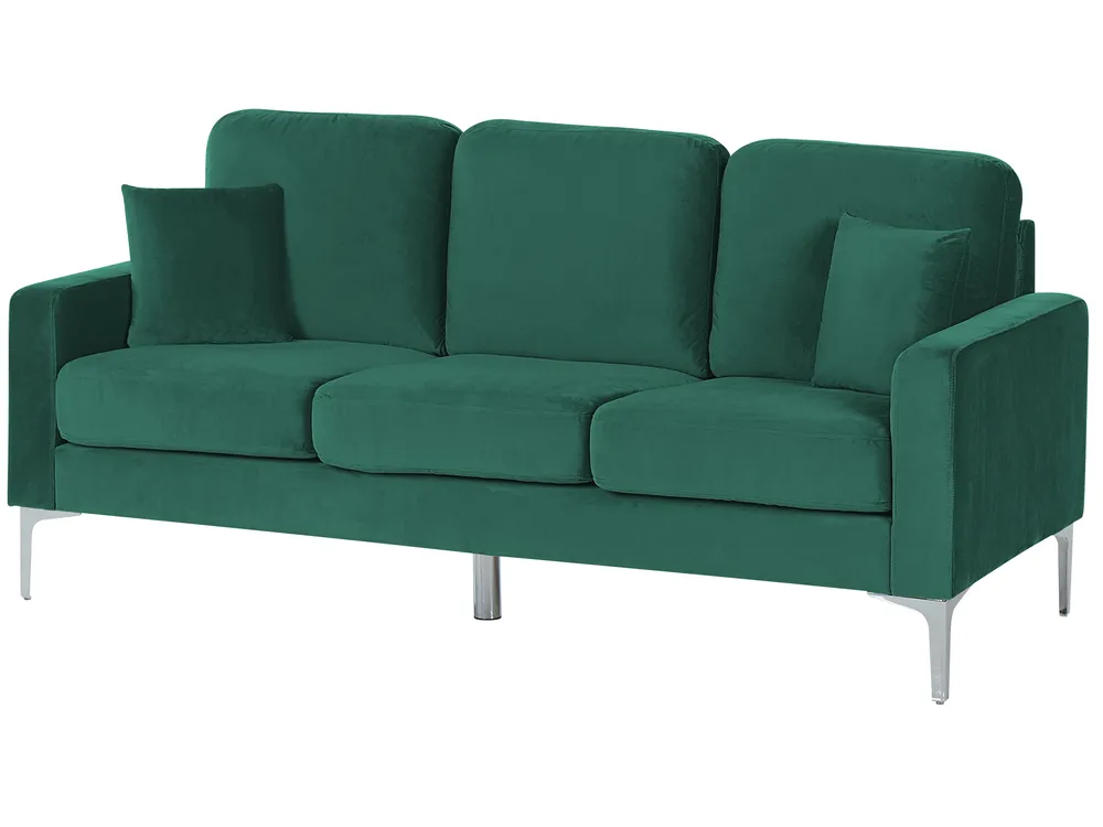 Sofa 3 Seater GAVLE Velvet Emerald Green_813720