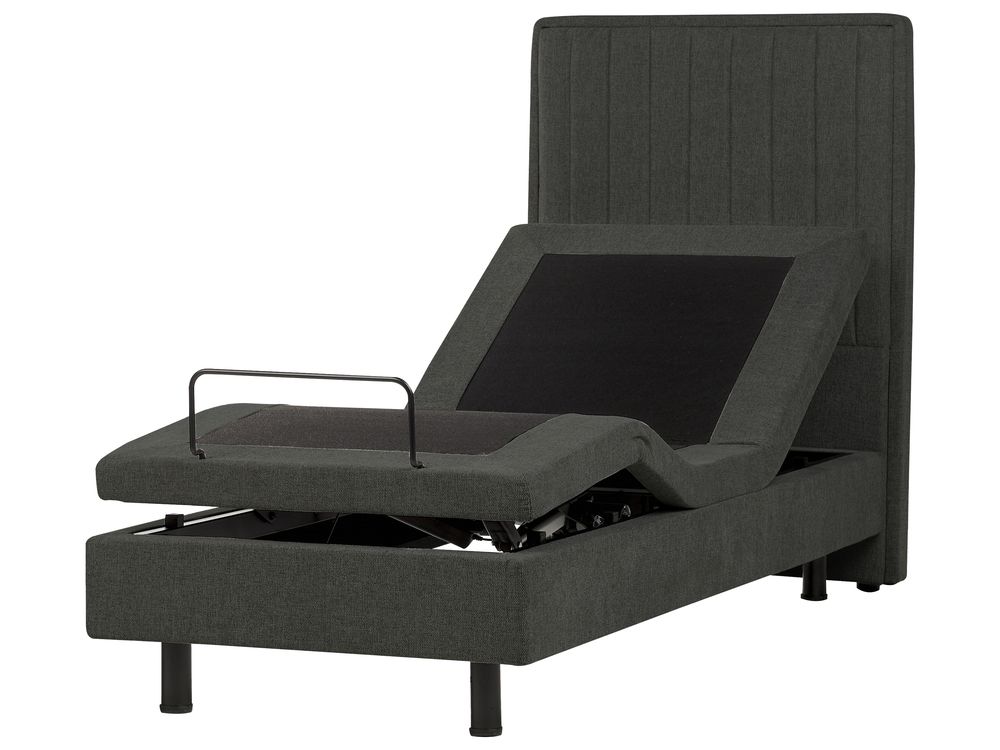 Nastavljiva postelja Blago CASTELLAN 80 x 200 cm Temno siva