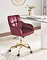 Desk Chair PALMDALE Velvet Burgundy