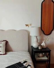 Bett mit Stauraum NANTERRE Bouclé Beige 140 x 200 cm_1051308