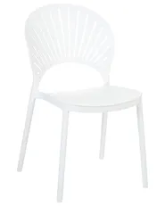 Set of 4 Garden Chairs OSTIA White_862729